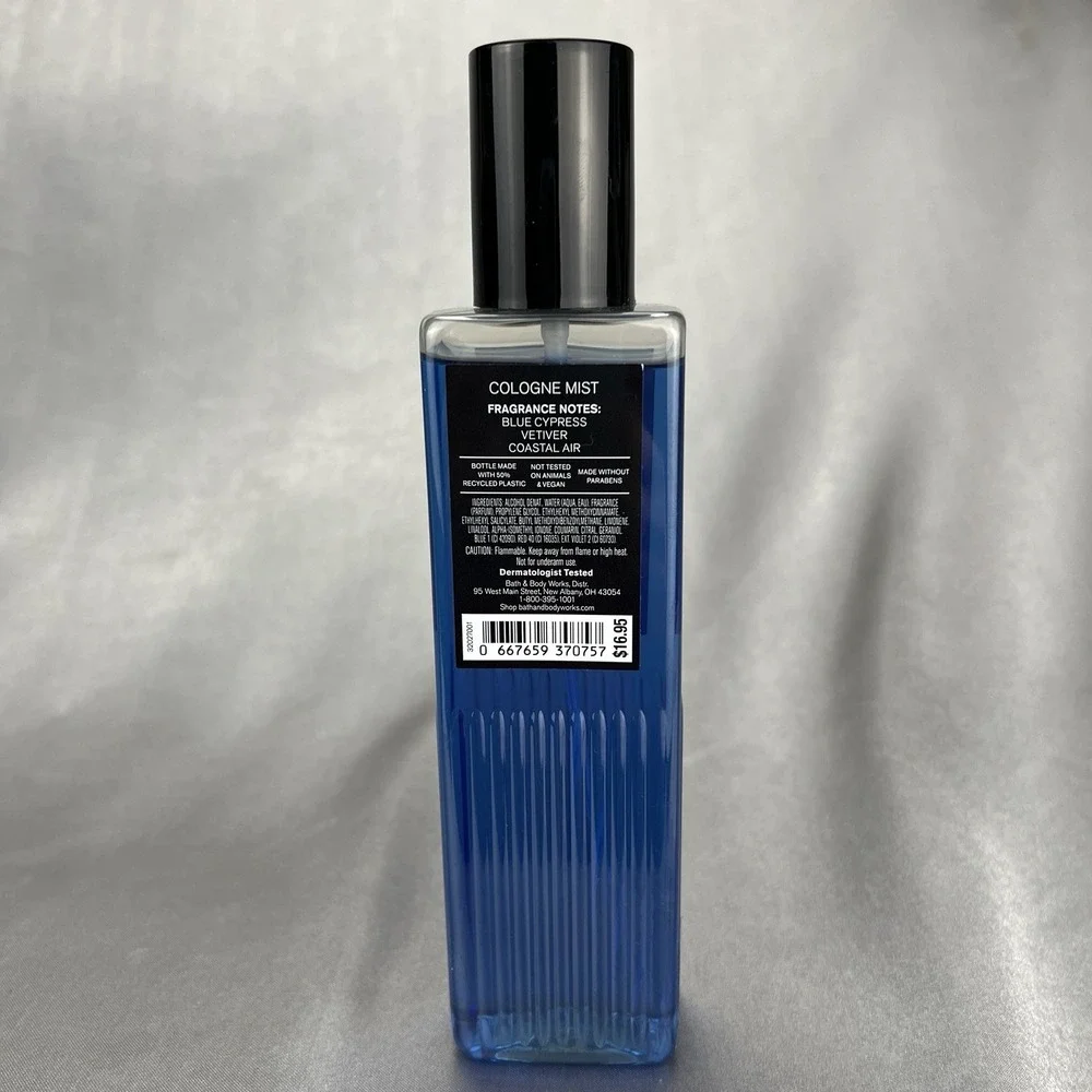 5pc Gift Lot Bath & Body Works Men's Collection Ocean Candle Face Lotion Cream +